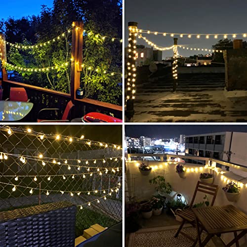 50 LED Red White and Blue String Lights Outdoor Battery Powered, 4th of July Decorations Star Lights with Remote, 2 Modes Patriotic Lights Waterproof for Independence Day Memorial Day National Day