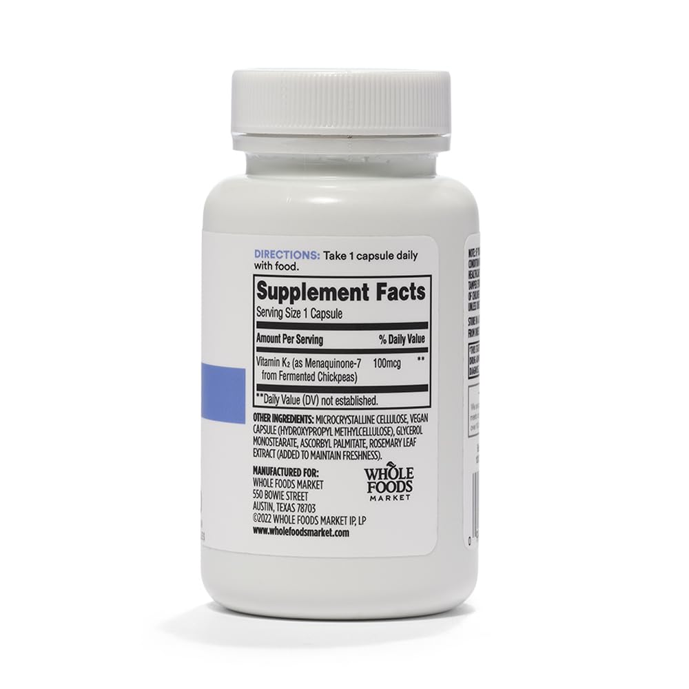 Whole Foods Market, Vitamin K2, 30 ct