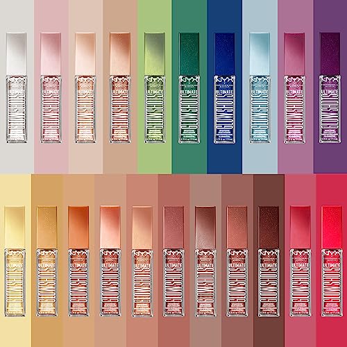 NYX PROFESSIONAL MAKEUP Ultimate Glow Shots, Liquid Eyeshadow, Long-Lasting Shimmer Eye Shadow with Vitamin C - Plum Player