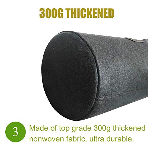 Cavisoo 24-Pack 5 Gallon Grow Bags, Heavy Duty Thickened Non-Woven Plant Fabric Pots with Reinforced Handles