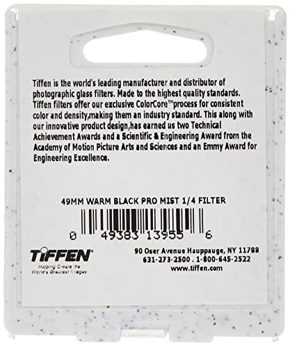 Tiffen 49WBPM14 49mm Warm Black Pro-Mist 1/4 Filter