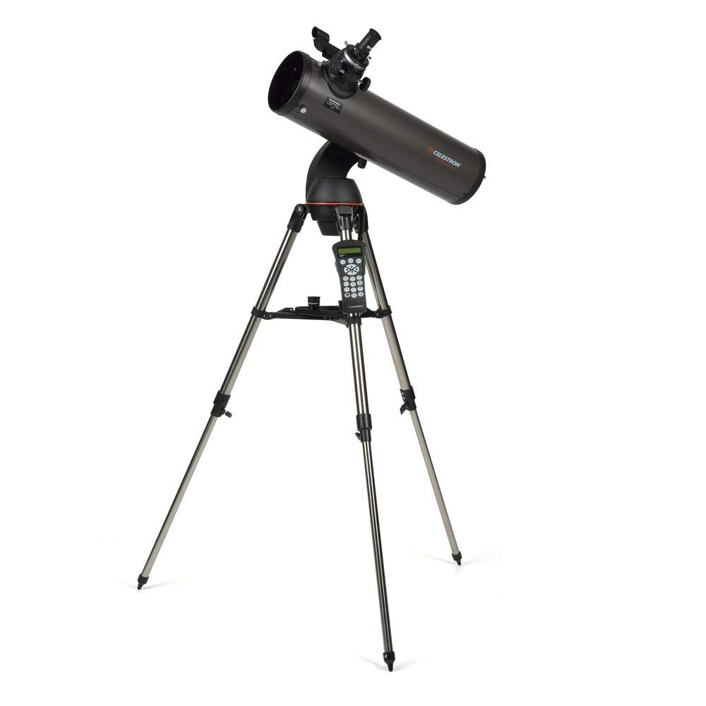 Celestron - NexStar 130SLT Computerized Telescope - Compact and Portable - Newtonian Reflector Optical Design - SkyAlign Technology - Computerized Hand Control - 130mm Aperture Grey