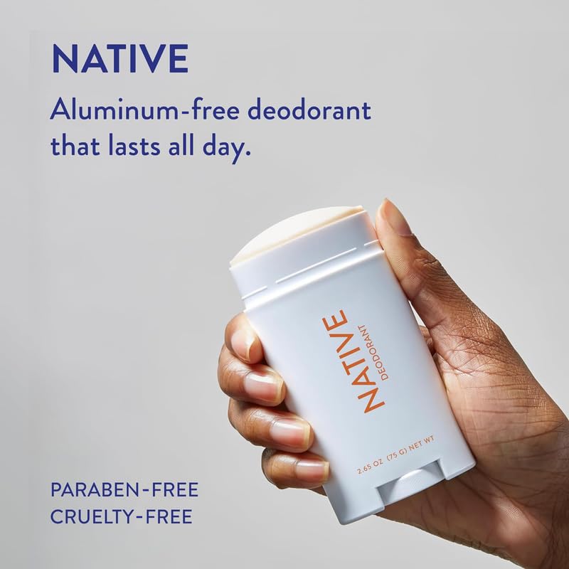 Native Deodorant | Natural Deodorant for Men, Aluminum Free with Baking Soda, Probiotics, Coconut Oil and Shea Butter | Charcoal