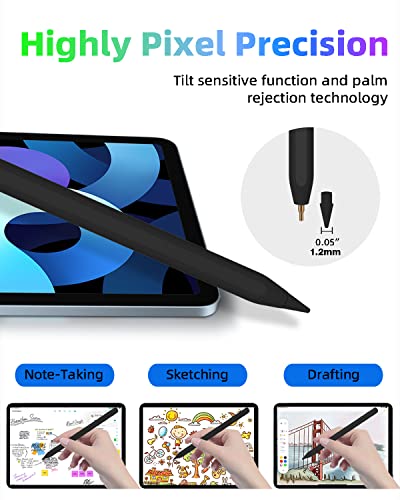 iPad Pencil 2nd Generation with Magnetic Wireless Fast Charging, Same as Apple Pencil 2nd Generation, Stylus Pen Work for iPad Pro 11 in 1/2/3/4, iPad Pro 12.9in 3/4/5/6, iPad Air 4/5, iPad Mini 6