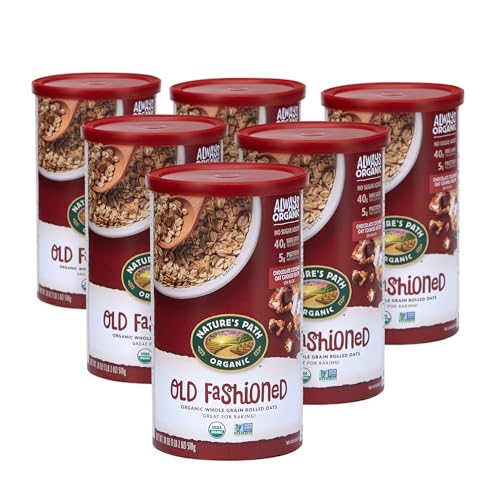 Nature's Path Organic Old Fashioned Oats Instant Oatmeal, 18 oz (Pack of 6), Non-GMO
