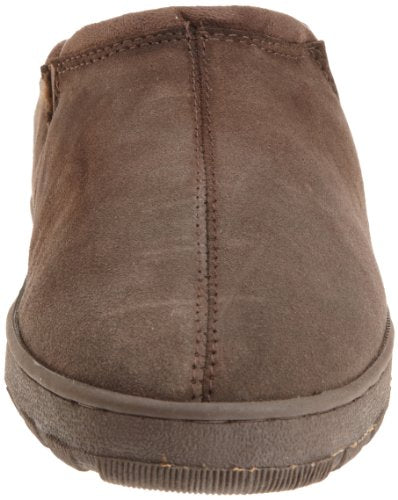 MUK LUKS mens Printed Berber Clog Slipper, Chocolate, XX-Large US