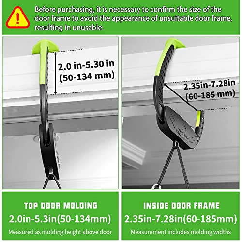 Portable Pull Up Bar,2-generation upgraded version with bearings,doorway pull-up bar installed in just 8 seconds, suitable for home and travel workouts.
