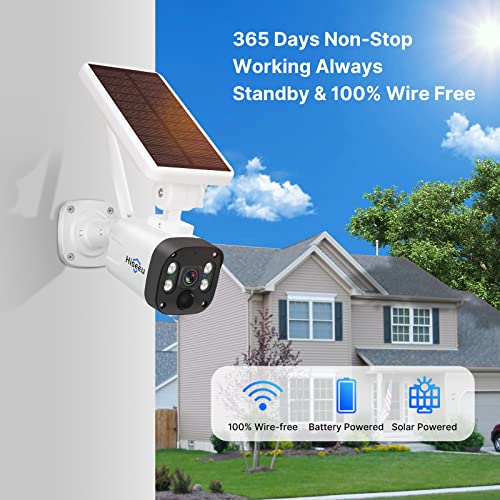 [1TB HDD,4MP Spotlight] Hiseeu Solar Wireless Security Camera System,10CH HD 4K NVR,Night Vision, 2-Way Audio, PIR Motion Detection,Motion Record, Outdoor Home Surveillance