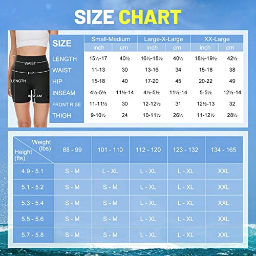 3 Pack Biker Shorts with Pockets for Women – 8" High Waisted Tummy Control Workout Spandex Shorts for Gym Yoga