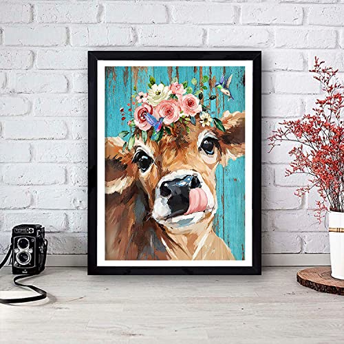 TINY FUN Diamond Painting Kits for Adults - Dog diamond Art Kits for Beginner, DIY Full Drill Paintings with Diamonds Gem Art Crafts for Adults Home Wall Decor Gifts (12X16 Inch)