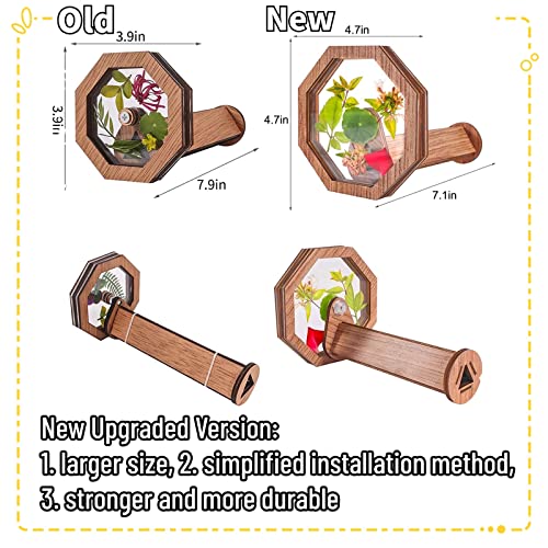 Natural DIY Kaleidoscope Kit, New Wooden Magic Rotating Kaleidoscope Making Set for Nature Lovers, Best Gift, Outdoor Classic Handmade Education Toys for Kids(1 Pc)