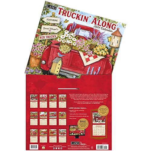 LANG Truckin' Along 2024 Wall Calendar (24991002010) Multi