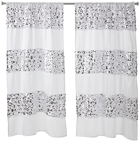 Popular Bath Sinatra White Window Curtain