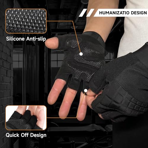 VXW Workout Gloves for Men and Women, Exercise Gloves for Weight Lifting, Cycling, Gym, Training, Fitness Breathable and Snug Fit(Small)