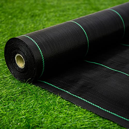 EXTRAEASY 3ft x 100ft Weed Barrier Landscape Fabric Heavy Duty,Premium 3.2oz Ground Cover Weed Block Gardening Mat,Easy Setup & Superior Weed Control