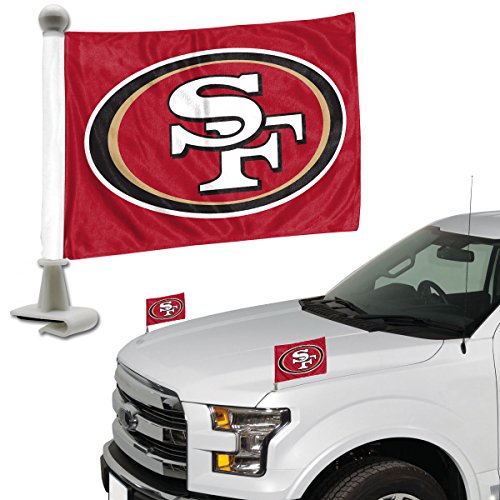 FANMATS 61876 New York Jets Ambassador Car Flags - 2 Pack Mini Auto Flags, 4in X 6in, Perfect for Hood or Trunk