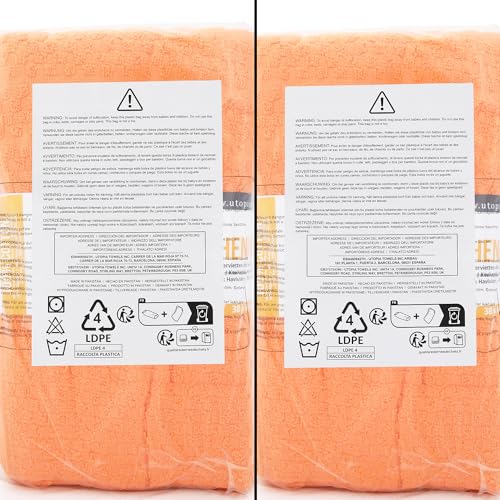 Utopia Towels Kitchen Towels [6 Pack], 15 x 25 Inches, 100% Ring Spun Cotton Super Soft and Absorbent Dish Towels, Tea Towels and Bar Towels (Orange)