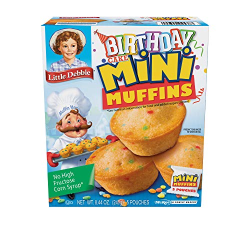 Little Debbie Honey Bun Mini Muffins, 40-1.7 OZ Pouches (8 Boxes)