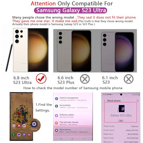For Samsung Galaxy S23 Ultra Case（only）, Covers for s23u .Magnetic Metallic Glossy Slim Clear Luxury Soft Shockproof funda capa para for Galaxy S23 Ultra 6.8 inch .Compatible with MagSafe(Black)