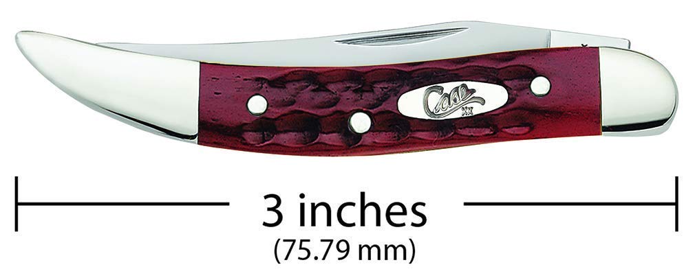 Case WR XX Pocket Knife Pocket Worn Old Red Bone Small Texas Toothpick Item #792 - (610096 SS) - Length Closed: 3 Inches