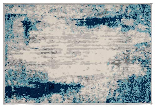 Rugshop Sky Collection Whimsical Abstract Area Rug 2' x 3' Blue