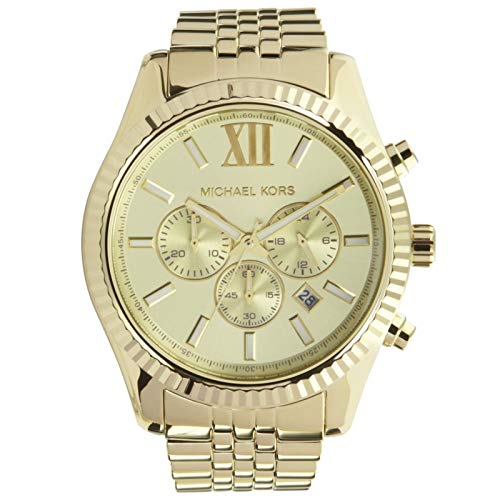 Michael Kors Lexington Chronograph Gold-Tone Stainless Steel Men's Watch (Model: MK8281)