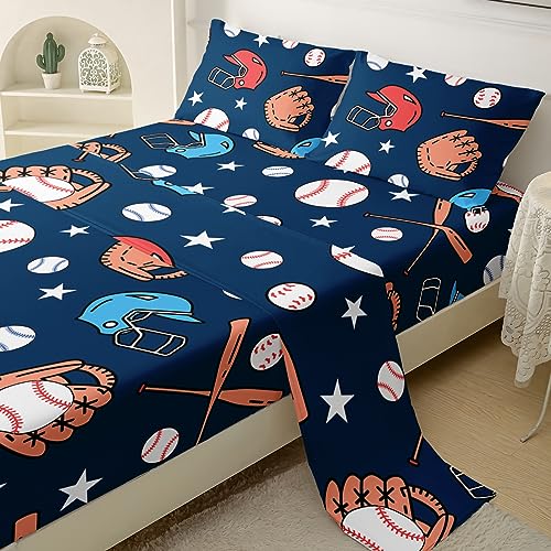 QOOMO Cartoon Cute Panda Bedding for Boys and Girls Botanical Flower Graffiti Style Super Soft Kids Bedding Set Kawaii Wildlife Kids Sheets Set Twin Size 1 Fitted Sheet, 1 Flat Sheet, 2 Pillow Cases