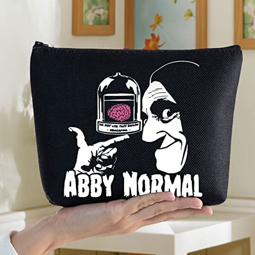 BWWKTOP Horror Movie Quote Cosmetic Makeup Bag Monster Inspired Gift Abby Normal Zipper Pouch Bag For Movie Fans(Abby Normal)