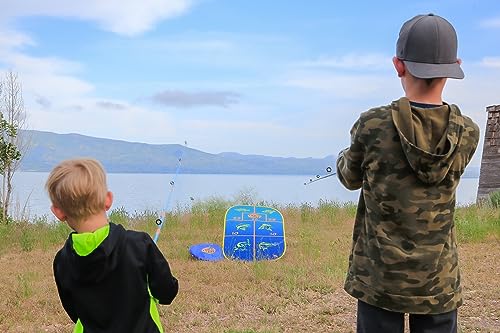 TruCast | Ultralight Weight Folding Packable Outdoor Game | Practice or Learn to cast in Your Backyard or backlands (Game ONLY)