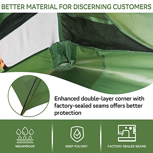 Clostnature Crux Lightweight Tent for Backpacking - 2 Person Ultralight Backpacking Tent, Waterproof Easy Setup Camping Tent, Hiking Tent for Outdoor, Hiking and Mountaineering