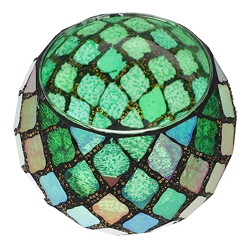 Mosaic Candle Holder Mosaic Tealight Candle Holder Glass Votive Candle Holder Glass Candle Stand for Home Wedding Party Table Centerpiece Tealight Candle Holder