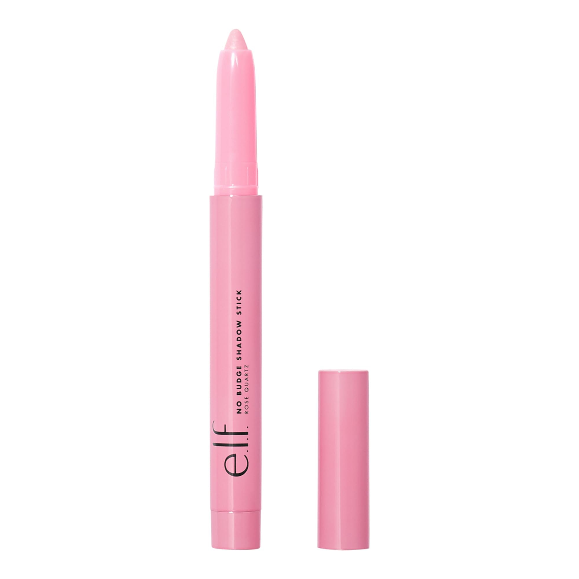 e.l.f. No Budge Shadow Stick, Long-Lasting Cream Eyeshadow Stick For High-Pigment, Metallic Color, Vegan & Cruelty-Free, Rose Quartz