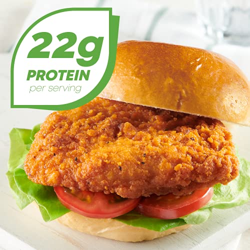 Just Bare® Chicken Lightly Breaded Spicy Breast Fillets | Fully Cooked |22 G Protein | Frozen |1.50 LB