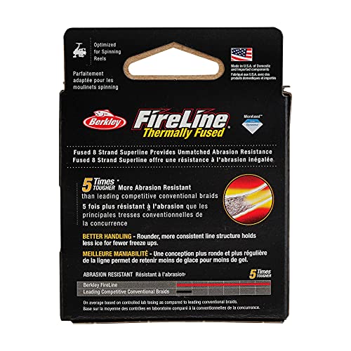 Berkley FireLine® Superline, Flame Green, 8lb | 3.6kg, 50yd | 45m Fishing Line, Suitable for Freshwater Environments