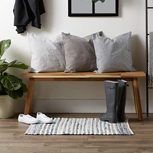 DII Chindi Home Collection Handwoven Multicolor Area Rag Rug, 3' Round with Fringe, Multi-Color