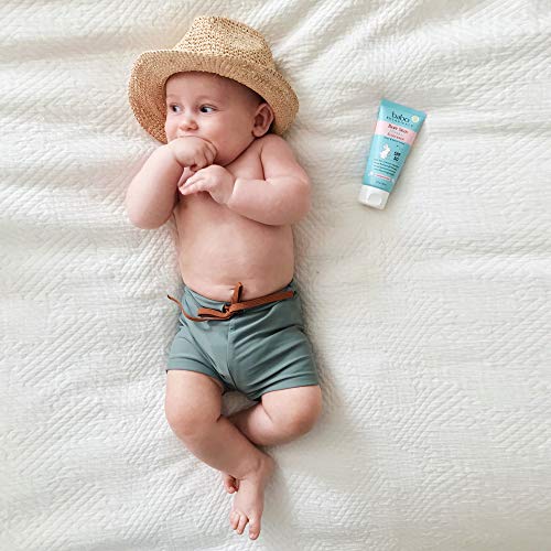 Babo Botanicals Sensitive Baby Mineral Sunscreen Lotion SPF50 - Natural Zinc Oxide - Face & Body - Fragrance-Free - Water-Resistant - EWG Verified - Vegan - Extra Sensitive Skin - For Babies & Kids