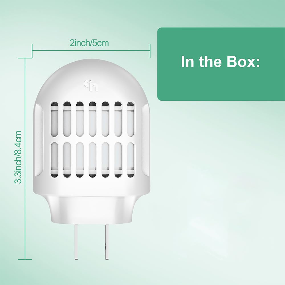 Simashts Mosquito Repeller, Electronic Mosquito Repellent Plug in Indoor Use, No Candles or Flames,DEET-Free, for Home, Bedroom, Office, Kitchen (White)