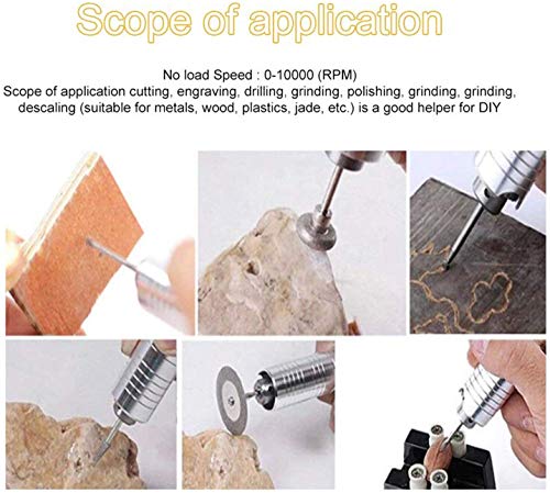 Jewelry Lapidary Saw for Cutting Rocks DIY Lapidary Equipment, 110V Mini Table Saws Grinder Polishing Machine 0-10000r/min with Flexible Shaft,Left Benchtop