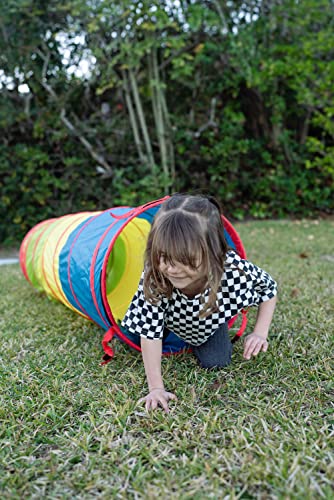 Pacific Play Tents 20560 Primary Colors 6' Play Tunnel 72" x 19" x 19"