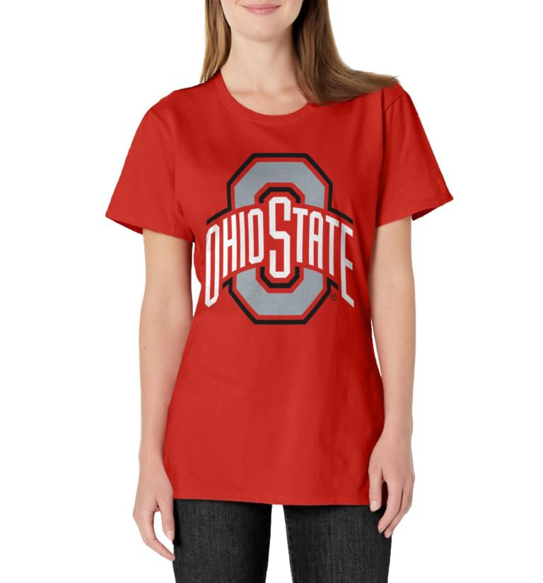 Ohio State Buckeyes Womens Icon Red T-Shirt