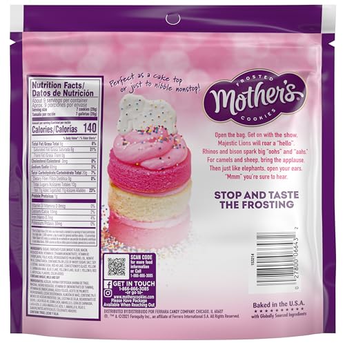 MOTHER'S Original Circus Animal Frosted Cookies 9oz / 255g