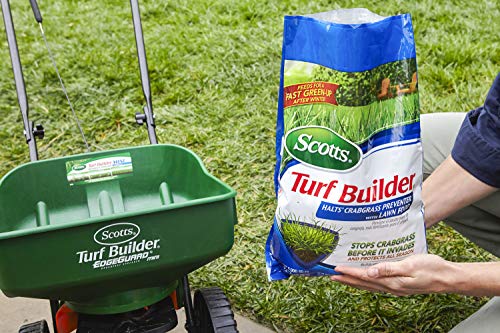 Scotts Turf Builder Halts Crabgrass Preventer with Lawn Fertilizer, 5,000 sq. ft., 13.35 lbs. (2-Pack)