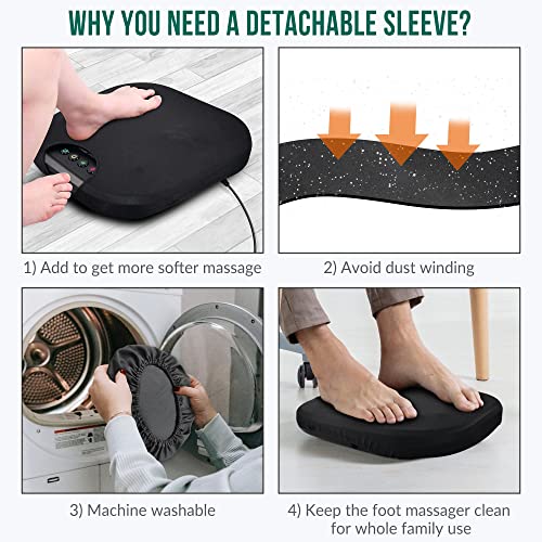 Foot Massager with Heat, Snalax Shlatsu Electic Foot Masager Machine for Plantar fascits, Foot Warmer Massager for Neuropathy Paln and Circulatlon, Glits for Eldery, Men/Women