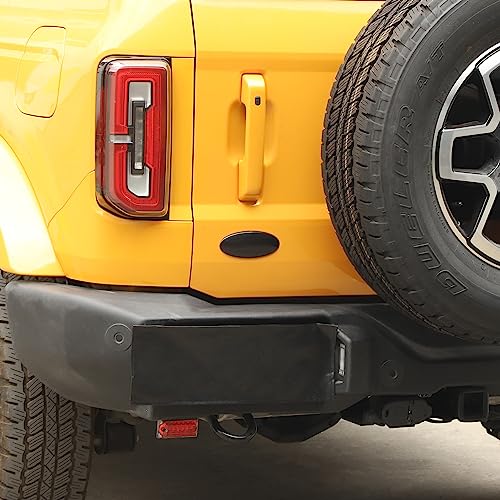 Hoolcar Overlay Tailgate Emblem Rear Door Emblem Badge Cover Trim Exterior Accessories Compatible with Ford Bronco, Bronco Sport 2021-2023, Black, American Flag