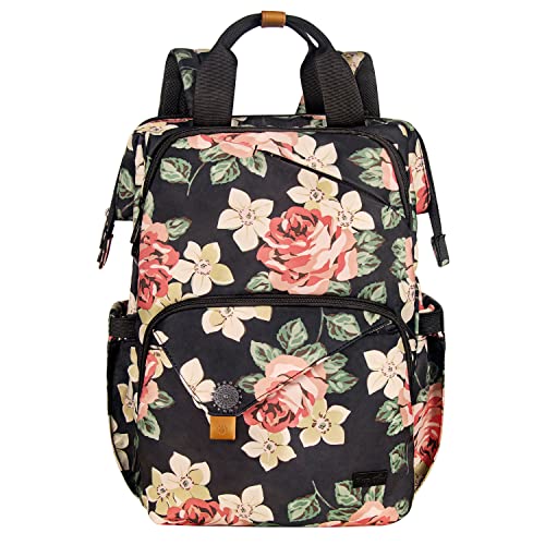 Hap Tim Travel Backpack Carry On Flight Approved, Laptop Backpack Women, Work Backpack Woman, Teacher Backpack, Pink（7651-PK）