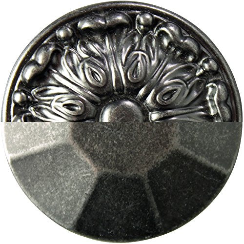 Hickory Hardware Pipeline Collection Hook Single Prong 2-1/2 Inch Long Black Nickel Vibed Finish