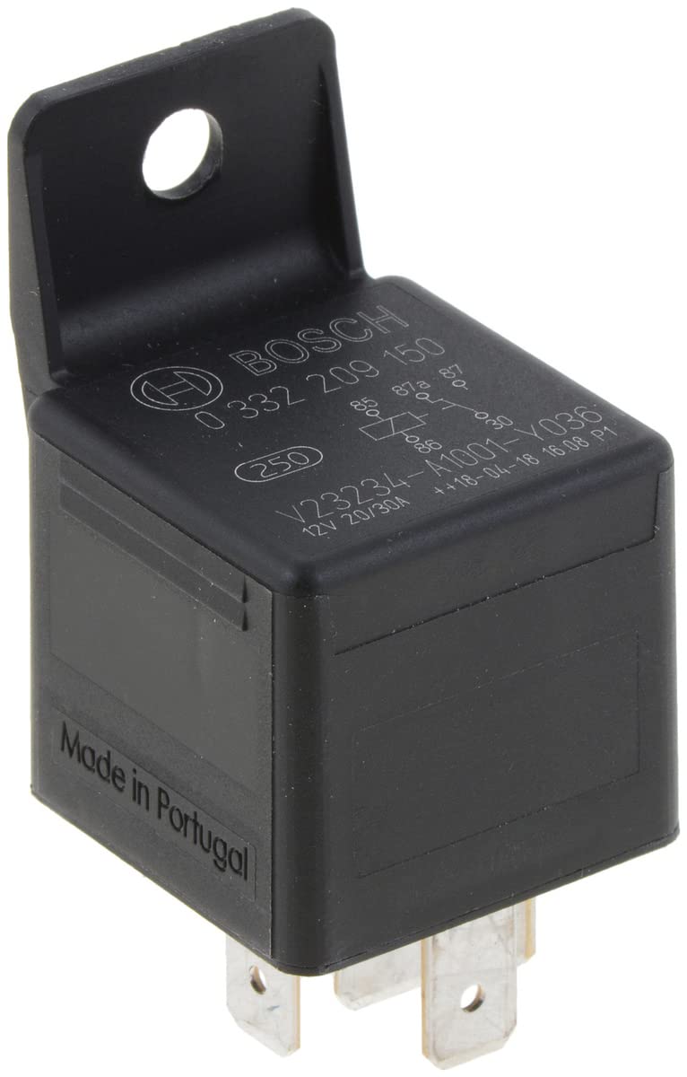 BOSCH 0332209150 Changeover Mini Relay - 5 Pins, 12 V, 20/30 A - Single