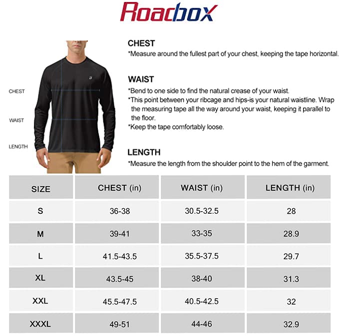 Roadbox Mens UPF 50+ Long Sleeve SPF Diving Rash Guard UV Sun Protection Shirts for Outdoor Fishing Hiking Swimming Running Green