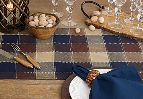 Stitched Plaid Tablecloth