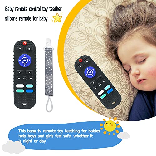 BIGSPINACH Cool Remote Tv Controller Teething Toy for Babies 3-12 Months Fun Baby Teether